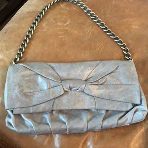 Gray leather HOBO purse NWT